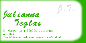 julianna teglas business card